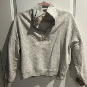 Sezane Half Zip Pullover
